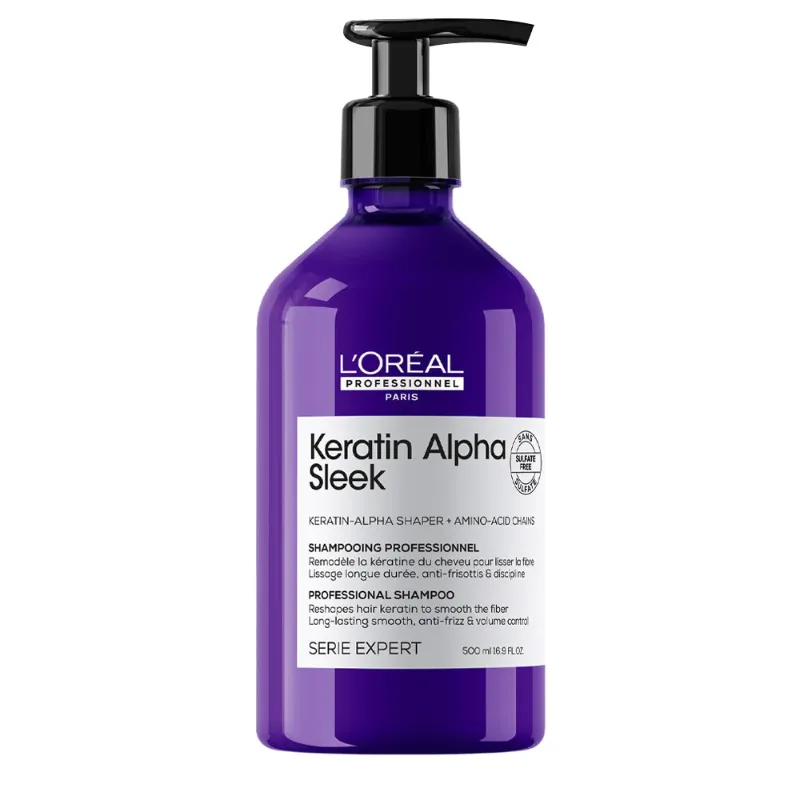 L'Oreal Professionnel Keratin Alpha Sleek Shampoo 500 ml