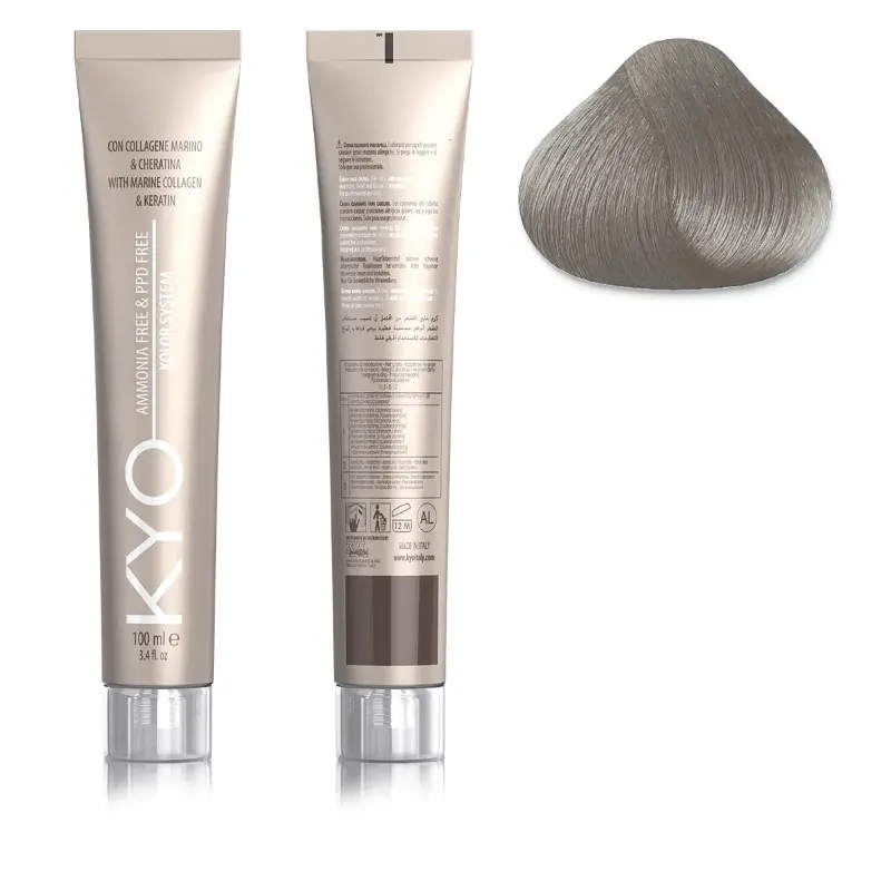 KYO KOLOR AMMONIA & PPD FREE 10.1 Biondo Platino Cenere 100 ml