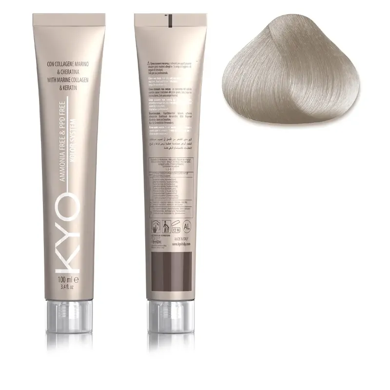 KYO KOLOR AMMONIA & PPD FREE 11.1 Biondo Platino Cenere Extra  100 ml