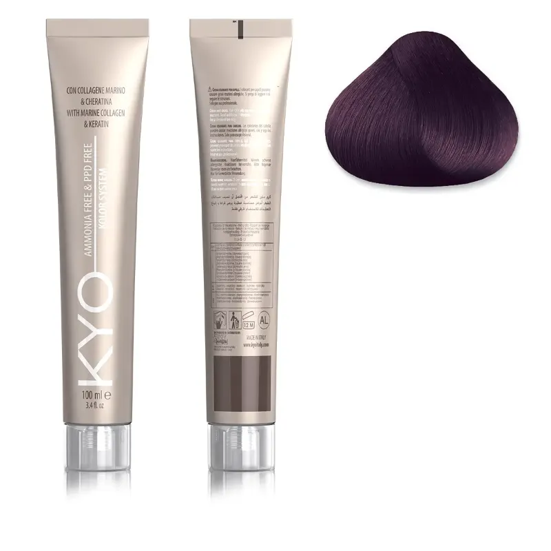 KYO KOLOR AMMONIA & PPD FREE 5.2 Castano Chiaro Viola 100 ml