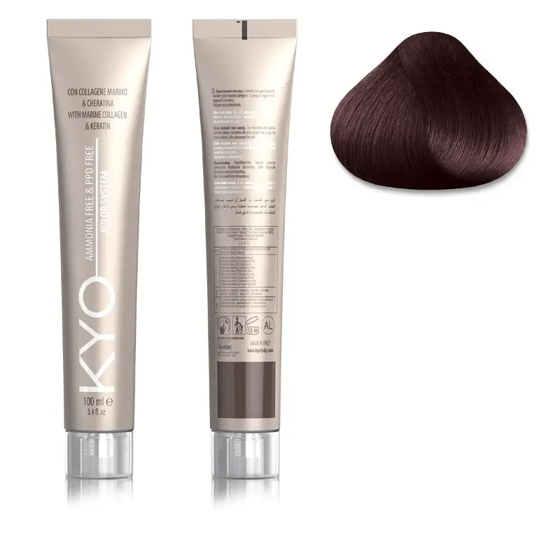KYO KOLOR AMMONIA & PPD FREE 5.35 Castano Chiaro Dorato Mogano 100 ml