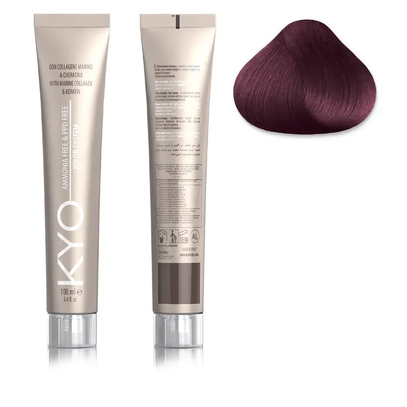 KYO KOLOR AMMONIA & PPD FREE 5.56 Castano Chiaro Rosso Caldo 100 ml