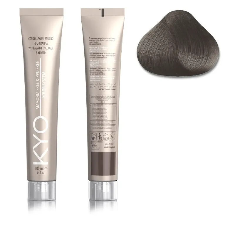 KYO KOLOR AMMONIA & PPD FREE 7.1 Biondo Cenere 100 ml