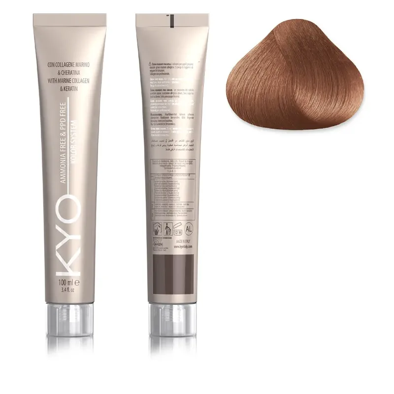 KYO KOLOR AMMONIA & PPD FREE 8.34 Biondo Chiaro Dorato Rame 100 ml