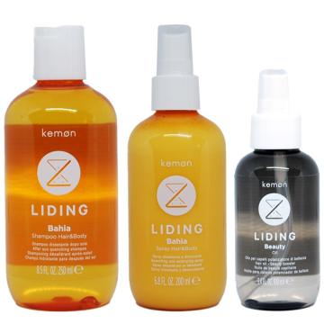 Kit Kemon Liding Bahia Shampoo Hair & Body 250 ml + Spray 200 ml + Beauty Oil 100 ml