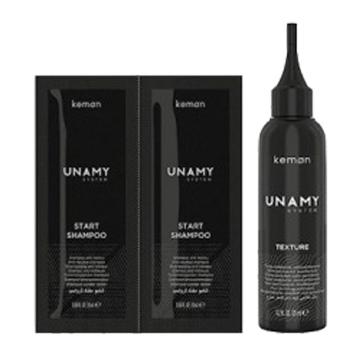 Kemon Unamy Texture Kit: Start Shampoo2x20 ml + Texture 125 ml