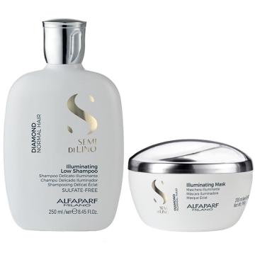Alfaparf Semi di lino Diamond Illuminating low shampoo 250 ml + mask 200 ml
