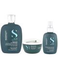 Alfaparf Semi di Lino Reconstruction Reparative low shampoo 250 ml + mask 200 ml +  Anti-breakage daily fluid 125ml