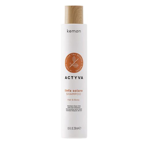Kemon Actyva Linfa Solare Hair&Body Shampoo 250 ml + After Sun Mask 200 ml + After Sun Body Balm 150 ml + spazzola in OMAGGIO