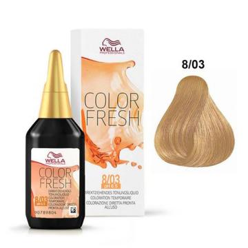 Wella Color Fresh 8/03 Biondo chiaro naturale dorato 75 ml