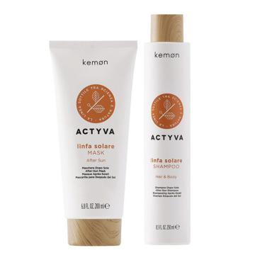 Kemon Actyva Linfa Solare Hair&Body Shampoo 250 ml + After Sun Mask 200 ml