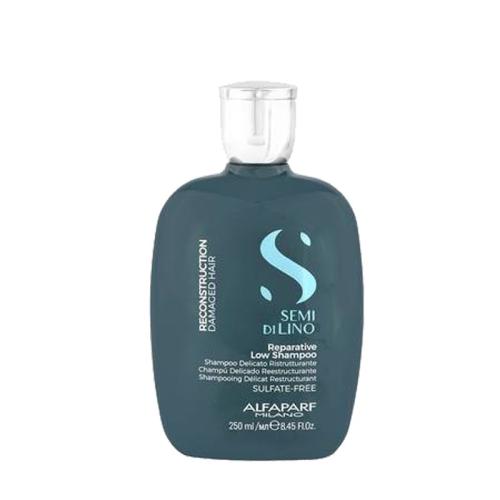 Kit Alfaparf Semi di lino Reconstruction Reparative shampoo 250 ml + mask 200 ml + Cristalli Liquidi 15 ml