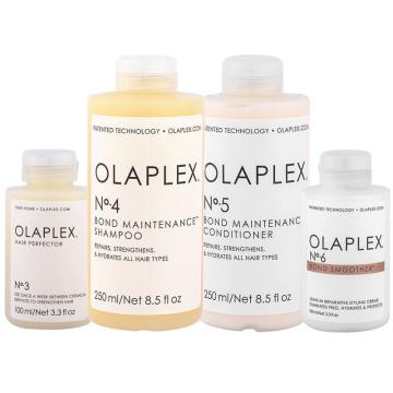 Olaplex Kit Trattamento N.3 + Shampoo N.4 + Conditioner N.5 + Bond Smoother N.6