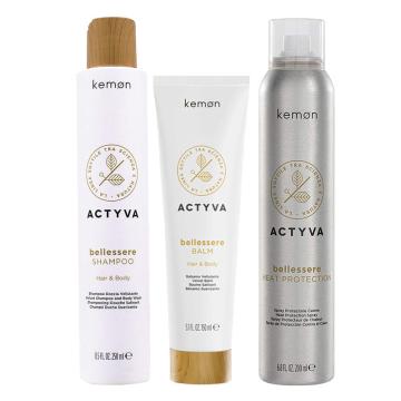Kemon Actyva Bellessere Shampoo 250 ml + Balm 150 ml + Heat Protection 200 ml