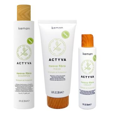 Kemon Actyva Nuova Fibra Shampoo 250 ml + Mask 200 ml + Cream 125 ml