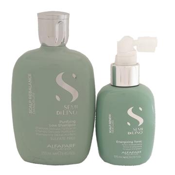 Alfaparf Semi di Lino Scalp Rebalance Purifying Low Shampoo 250 ml + Renew Energizing  Tonic 125 ml
