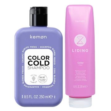 Kemon Liding Color Cold Shampoo 250 ml + Mask 200 ml