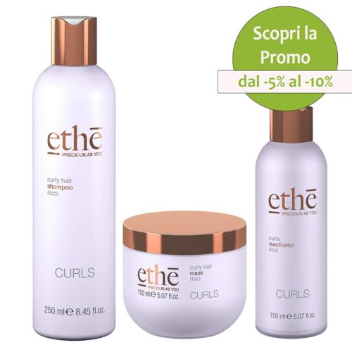 Emsibeth Ethè Curls Shampoo 250 ml + Maschera 150 ml + Riattivatore Ricci 150 ml