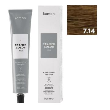 Kemon Cramer Color Tone-on-Tone 7.14 Biondo Cenere Rame 100 ml