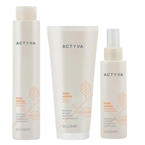 Kemon Actyva Linfa Solare Hair&Body Shampoo 250 ml + After Sun Mask 200 ml + Dry Spray 125 ml