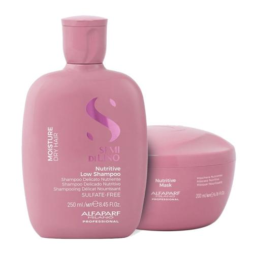 Alfaparf Semi di lino Moisture Nutritive low shampoo 250 ml + mask 200 ml