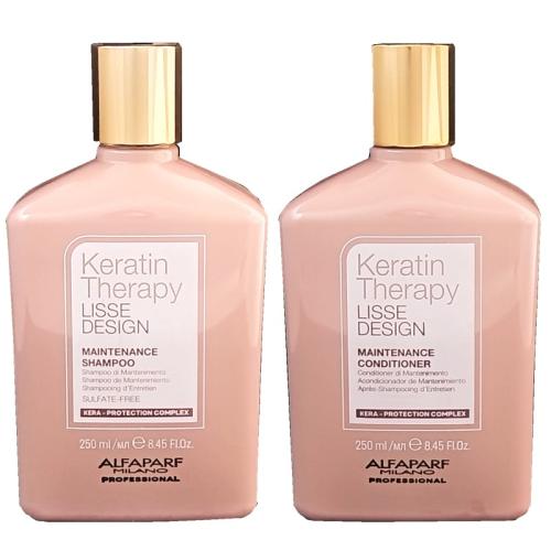Alfaparf Milano Keratin Therapy Lisse Design Maintenance Shampoo 250 ml + Conditioner 250 ml