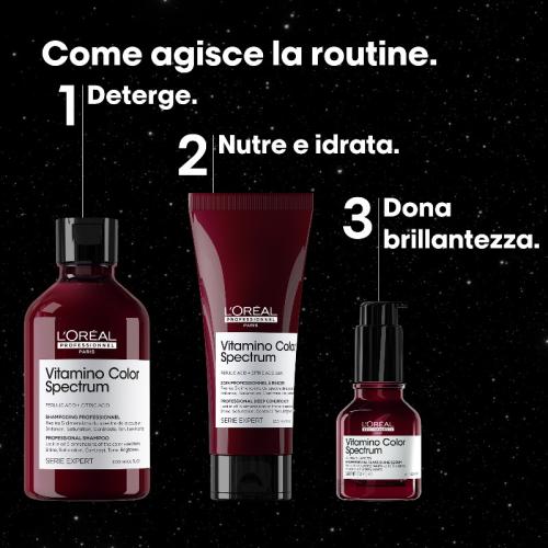 L'Oreal Professionnel Vitamino Color Spectrum Shampoo + Conditioner + Glass Shine Serum