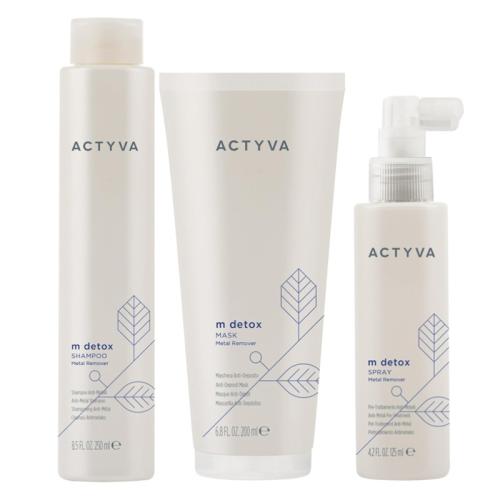 Kemon Actyva M Detox Shampoo 250 ml + Maschera 200 ml + Spray 125 ml
