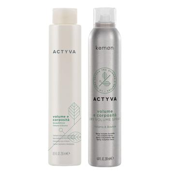 Kemon Actyva Volume e Corposità Shampoo 250 ml + Spray 200 ml