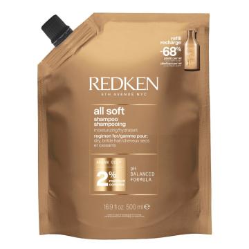 Redken All Soft Shampoo Refill Bag 500 ml
