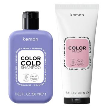 Kemon Hair Care Color Cold Shampoo 250 ml + Hair Care Color Mask 200 ml