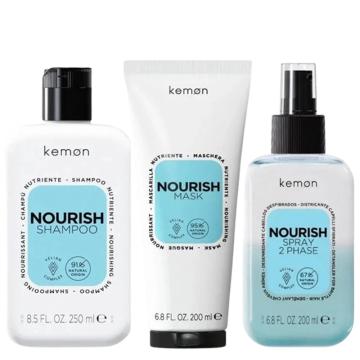 Kemon Hair Care Nourish Shampoo 250 ml + Mask 200 ml + 2Phase 200 ml